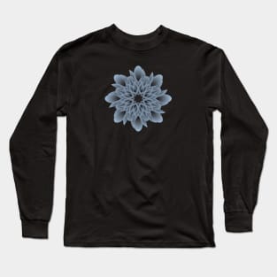 Beautiful and Artistic Grey Flower Long Sleeve T-Shirt